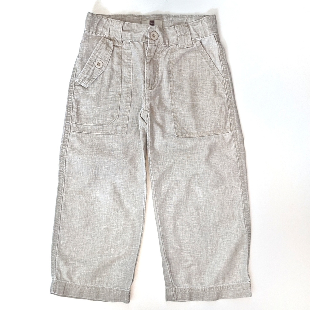 Tea Collection Linen Blend Safari Trousers Size 4